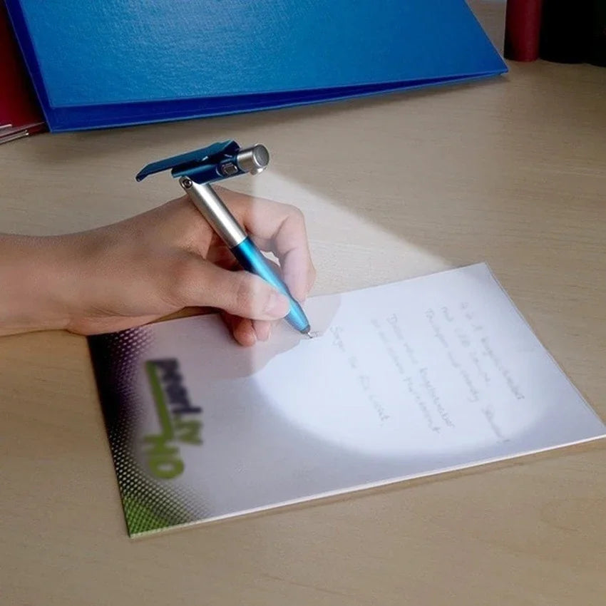 Multifunctional foldable PEN with LED light .